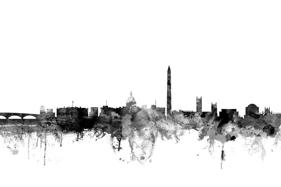 United States Digital Art - Washington DC Skyline by Michael Tompsett