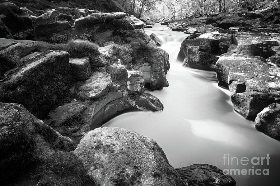 Waterfall on The River Wharfe #5 Photograph by Mariusz Talarek