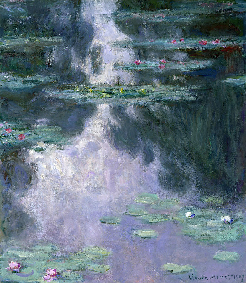 Nympheas Painting - Waterlilies by Claude Monet