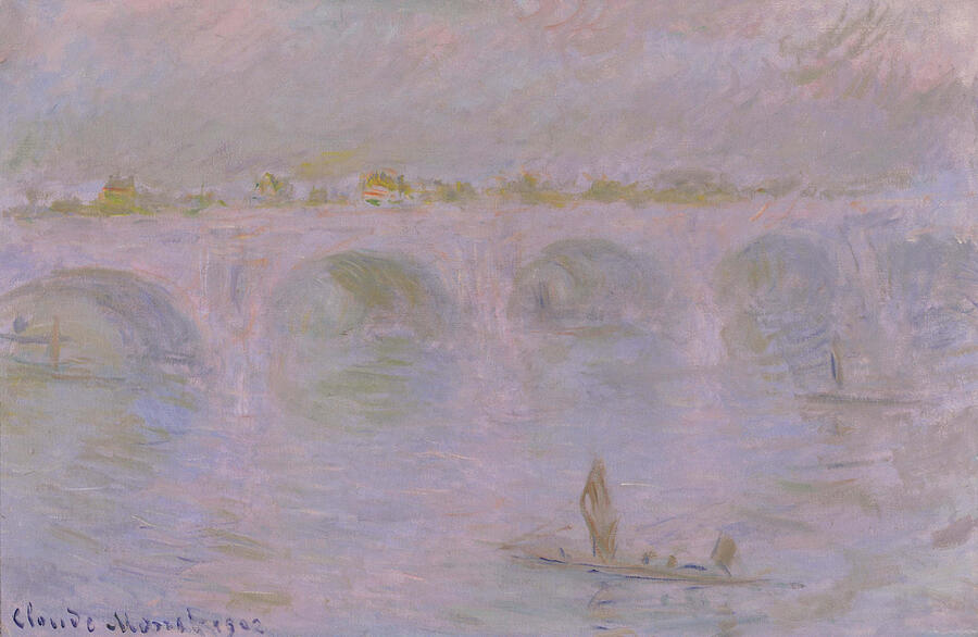 Waterloo Bridge In London #4 Painting by Claude Monet