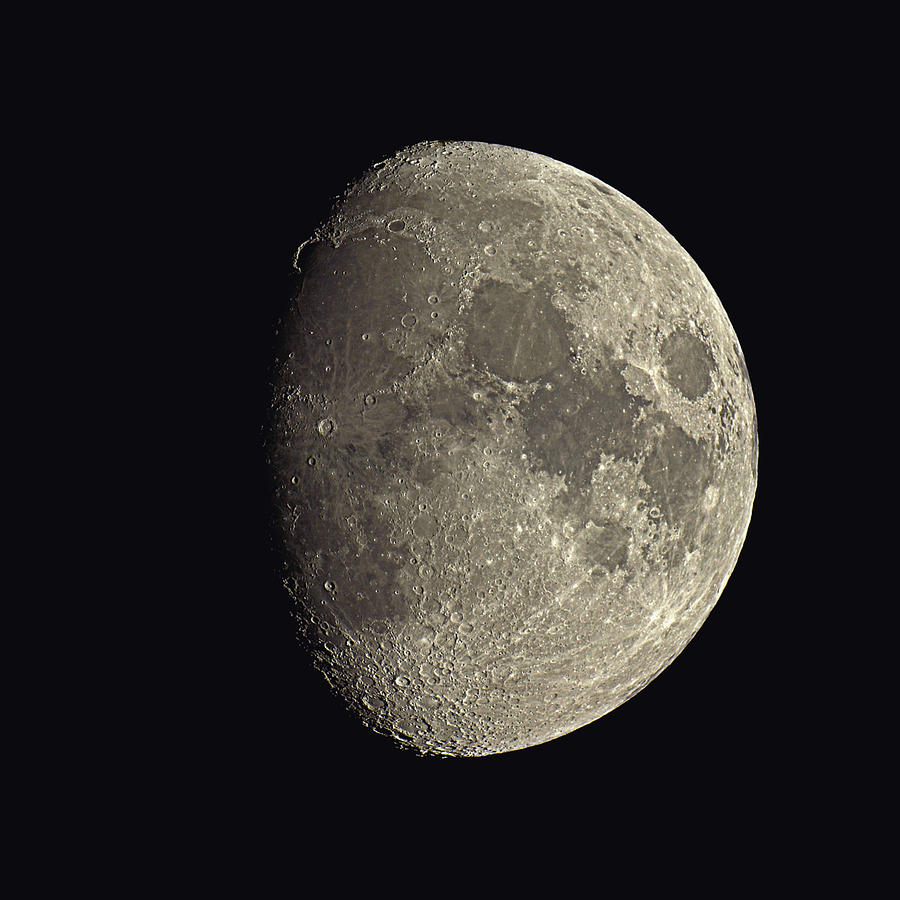 Moon Photograph - Waxing Gibbous Moon #5 by Eckhard Slawik