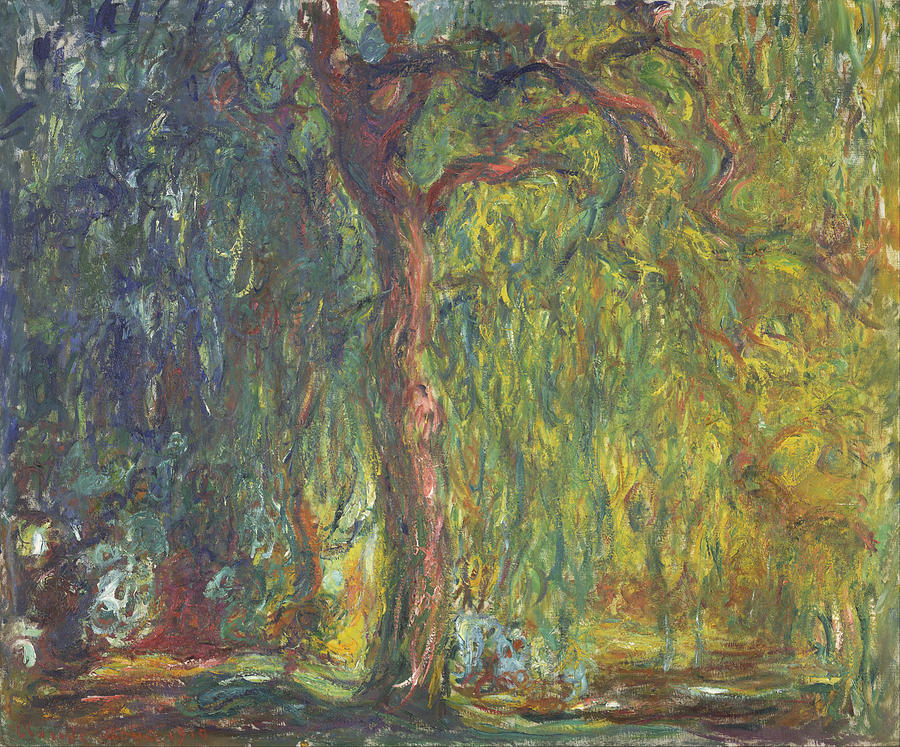 Weeping Willow #5 Painting by Claude Monet