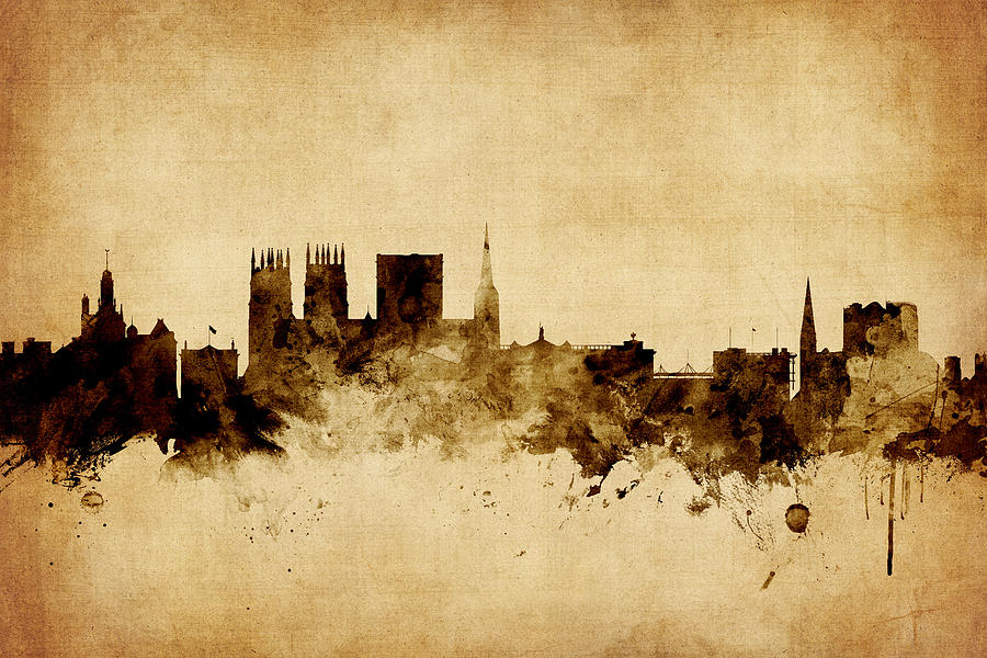York England Skyline #5 Digital Art by Michael Tompsett