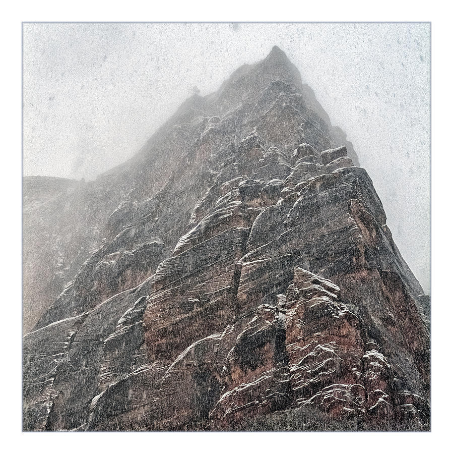 Zion Snowstorm #5 Photograph by Robert Fawcett