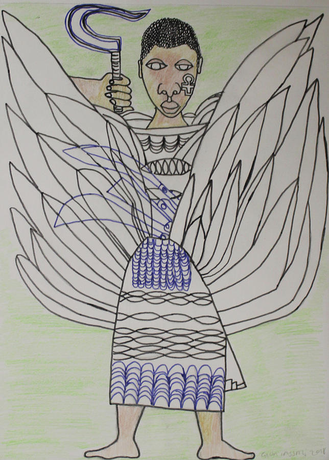 St Michael The Archangel #50 Painting by Gloria Ssali