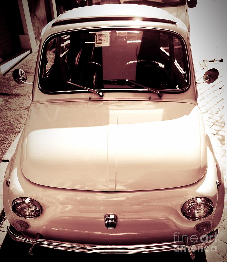 500 FIAT toned sepia Photograph by Stefano Senise