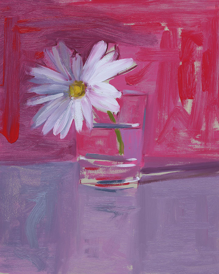 Daisy Painting - Untitled #478 by Chris N Rohrbach