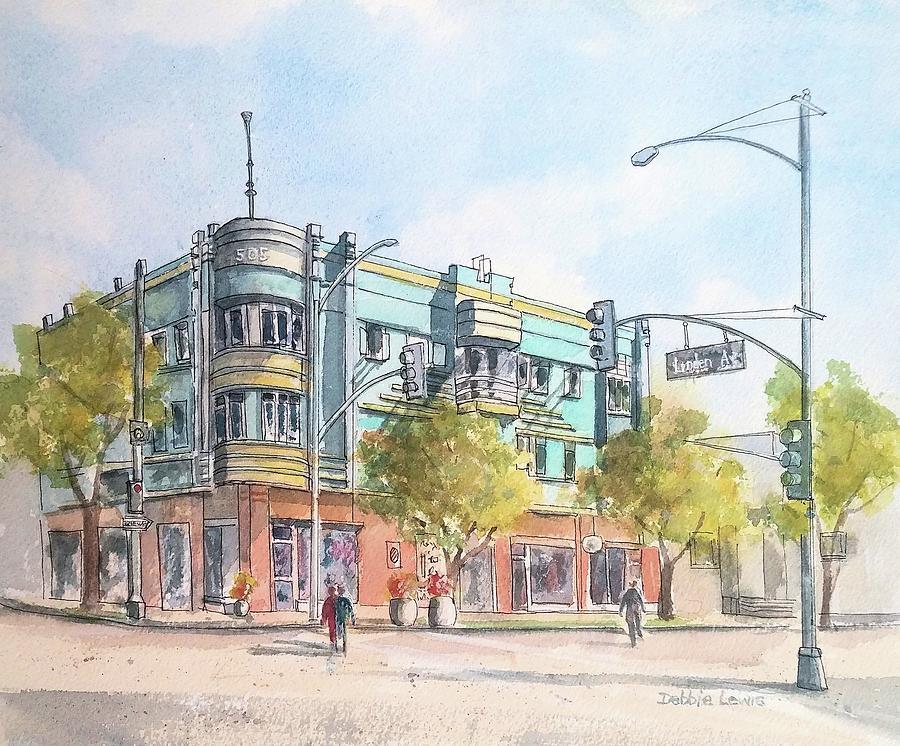 505 E Broadway Painting by Debbie Lewis