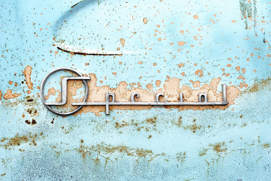 50s Buick Special nameplate Photograph by Jim Hughes