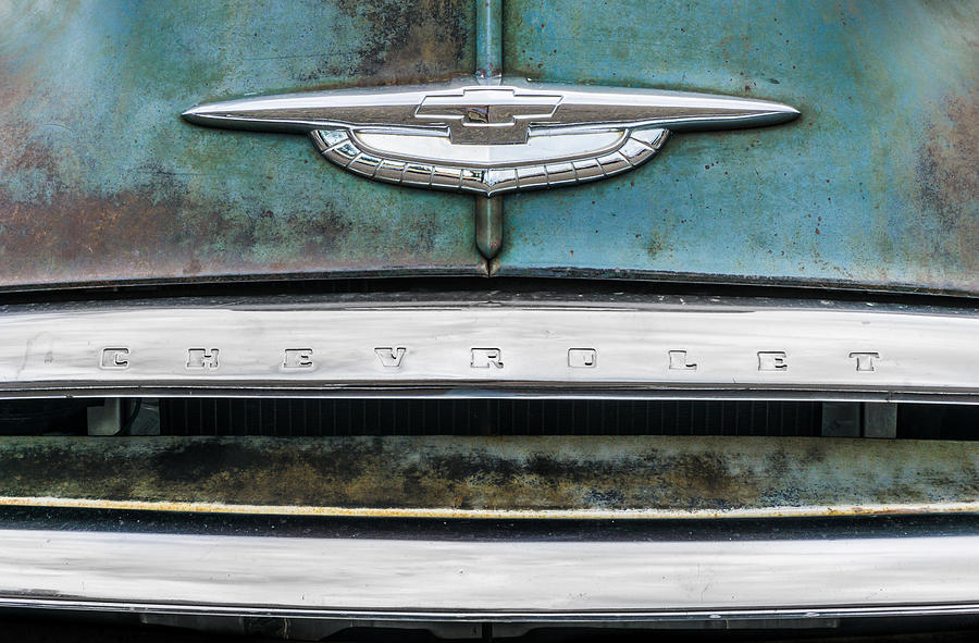 50s Chevrolet logo Photograph by Jim Hughes