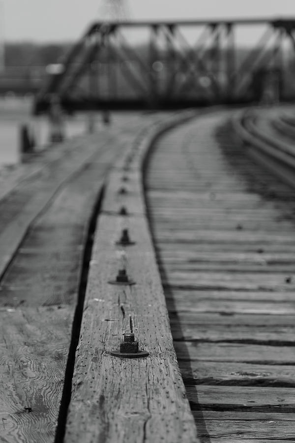 Abandoned train bridge Photograph by Vintage Pix
