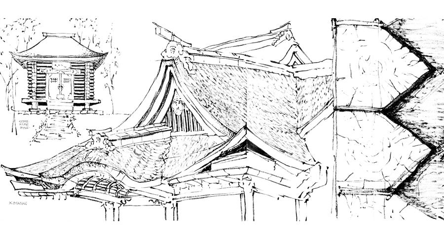 5.17.Japan-4-detail-a Drawing by Charlie Szoradi