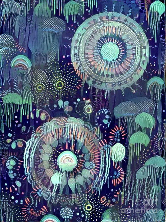 Abstract Jellyfish #52 Digital Art by Amy Cicconi