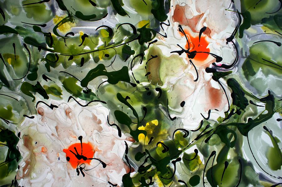 Flower Painting - Divine Blooms #52 by Baljit Chadha