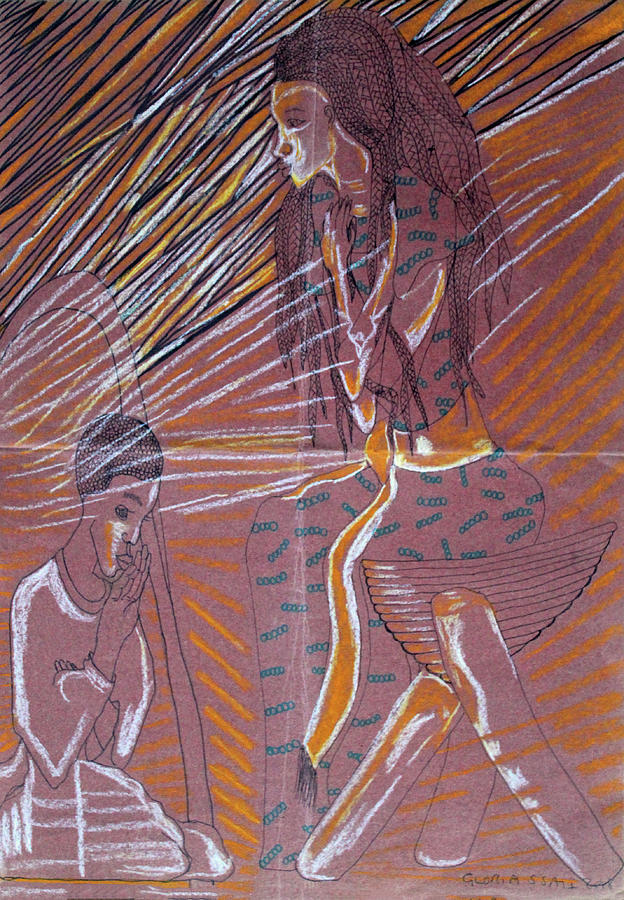 The Annunciation #52 Painting by Gloria Ssali