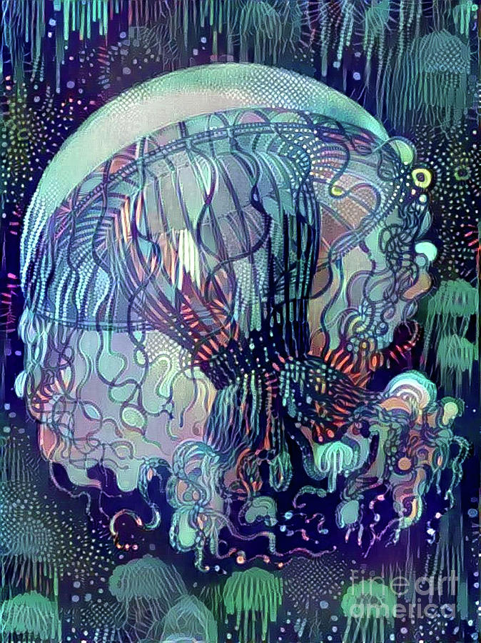 Abstract Jellyfish #53 Digital Art by Amy Cicconi