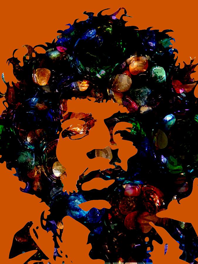 Jimi Hendrix Mixed Media - Jimi Hendrix Collection #53 by Marvin Blaine