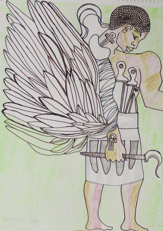 St Michael The Archangel #53 Painting by Gloria Ssali