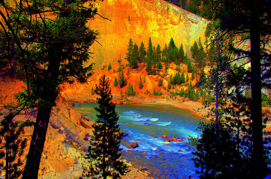 Yellowstone Park #53 Digital Art by Aron Chervin