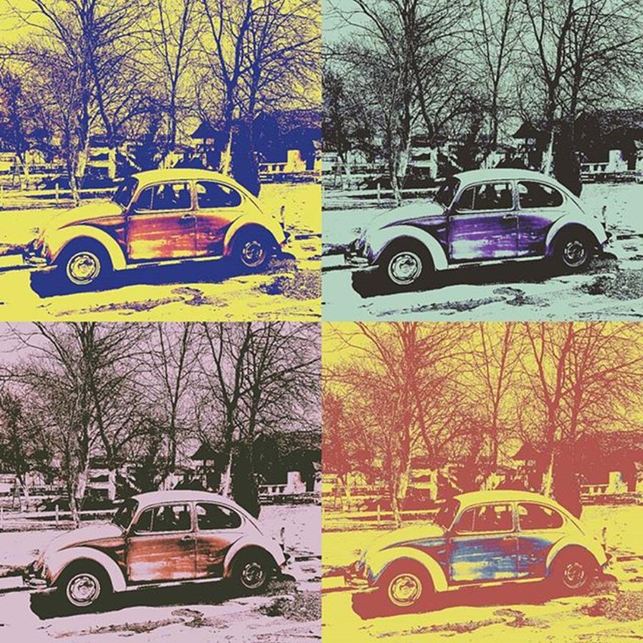 Old Beetle-pop art Photograph by Pastime Ideas
