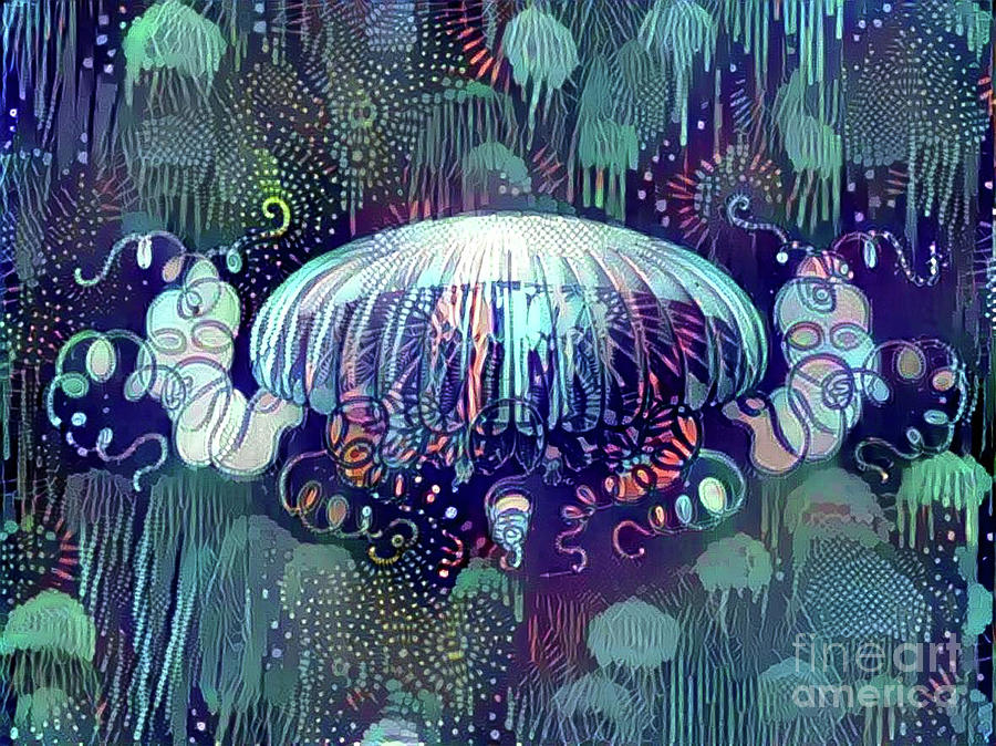 Abstract Jellyfish #54 Digital Art by Amy Cicconi