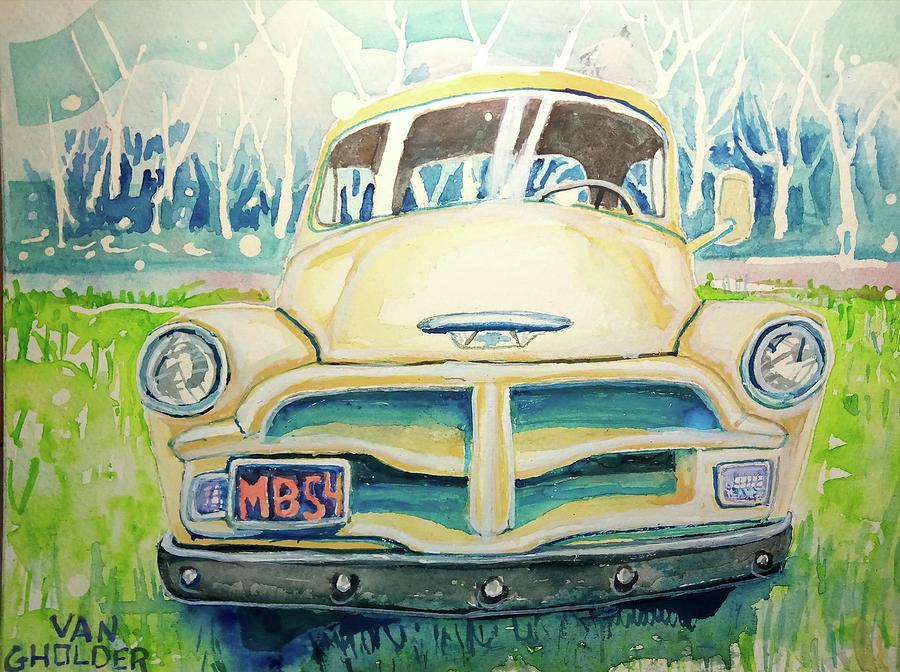 54 Chevy pick up Painting by Steven Holder