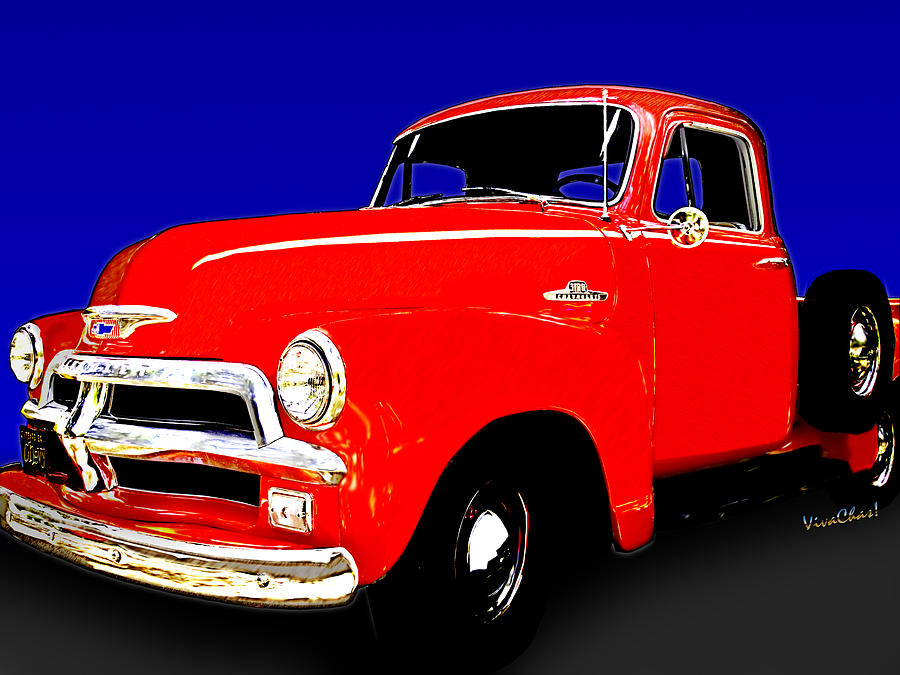 54 Chevy Pickup Acme of an Age Digital Art by Chas Sinklier