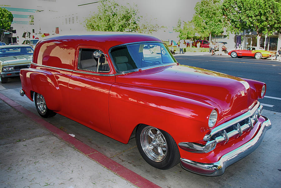 Transportation Photograph - 54 Chevy Sedan Delivery by Bill Dutting