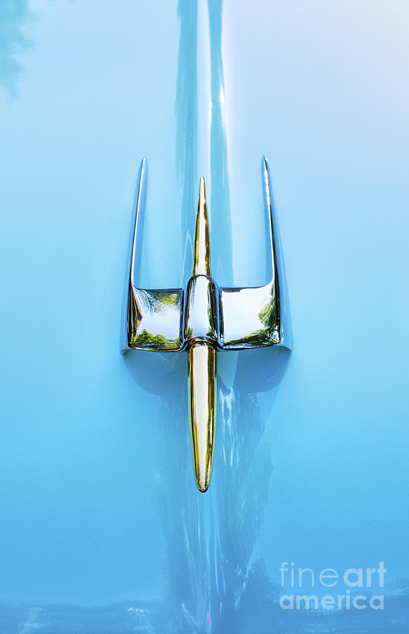 54 Lincoln Capri Hood Ornament  Photograph by Tim Gainey