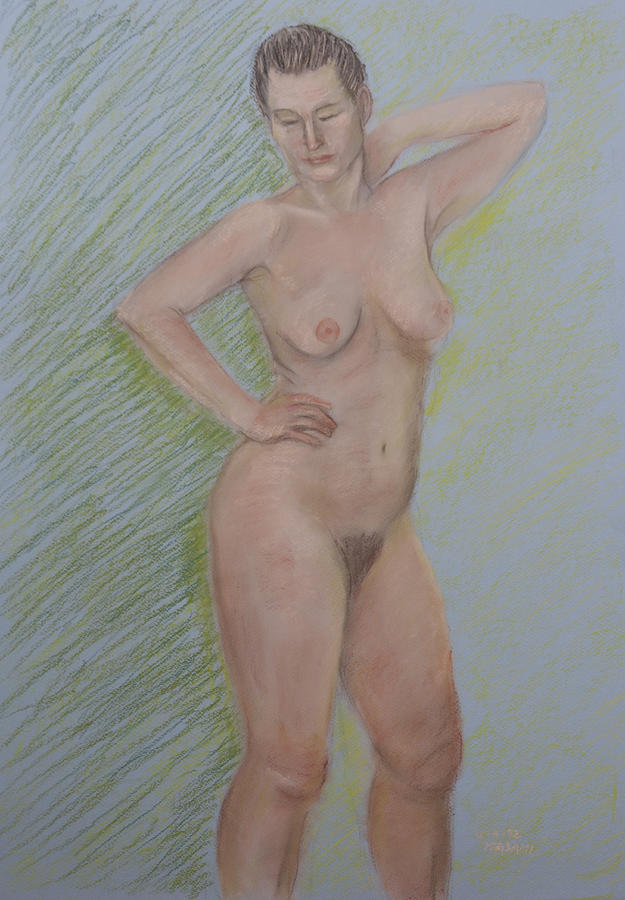 Nude Study #54 Pastel by Masami Iida
