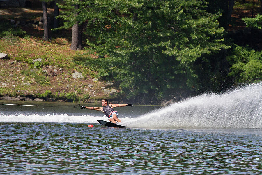 38th Annual Lakes Region Open Water Ski Tournament #55 Photograph by Benjamin Dahl