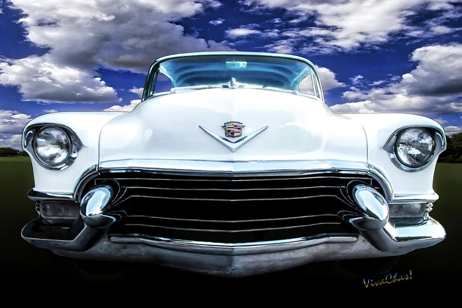 55 Cadillac Down Inna Meadow Up In Kerrville Photograph by Chas Sinklier
