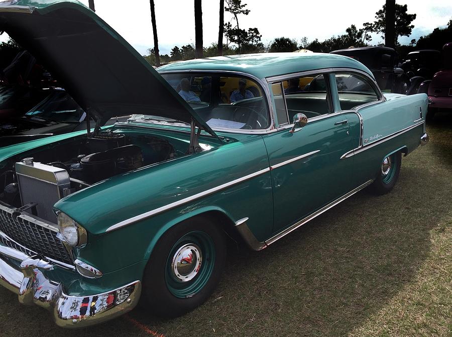55 Chevy BelAir Photograph by Anne Sands