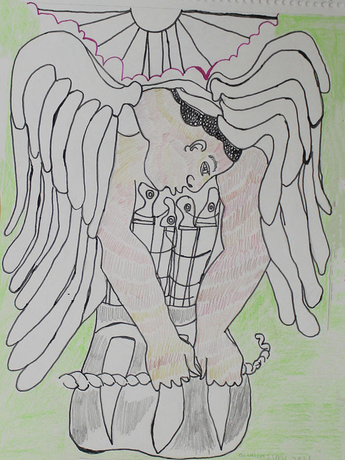 St Michael The Archangel #55 Painting by Gloria Ssali