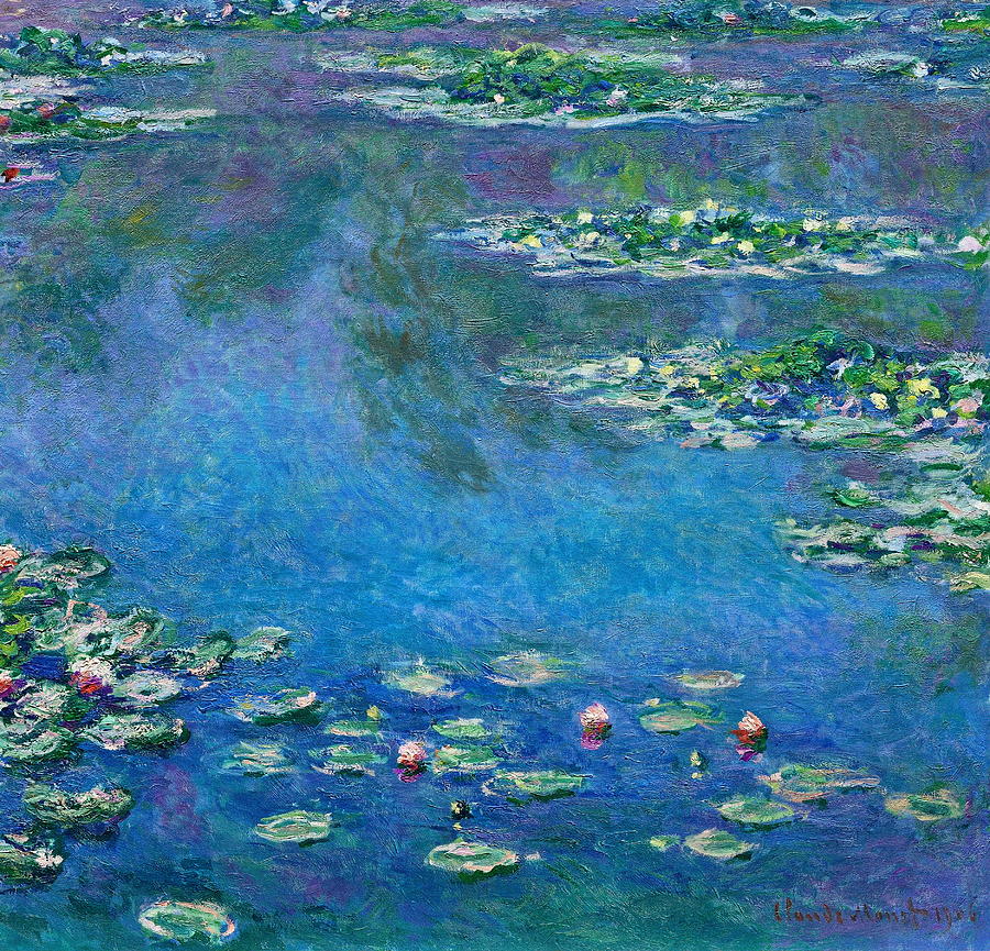 Claude Monet Painting - Water Lilies  #55 by Claude Monet