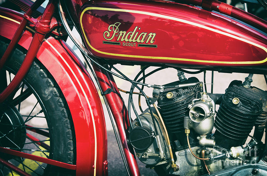500cc Indian Scout Photograph by Tim Gainey
