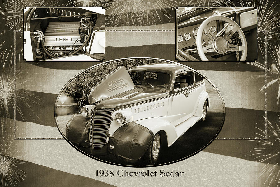 5515.51 1938 Chevrolet Sedan #551551 Photograph by M K Miller