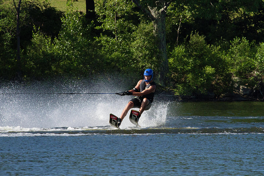 38th Annual Lakes Region Open Water Ski Tournament #56 Photograph by Benjamin Dahl