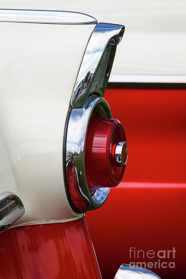 55 Ford Taillight 1 #55 Photograph by Dennis Hedberg