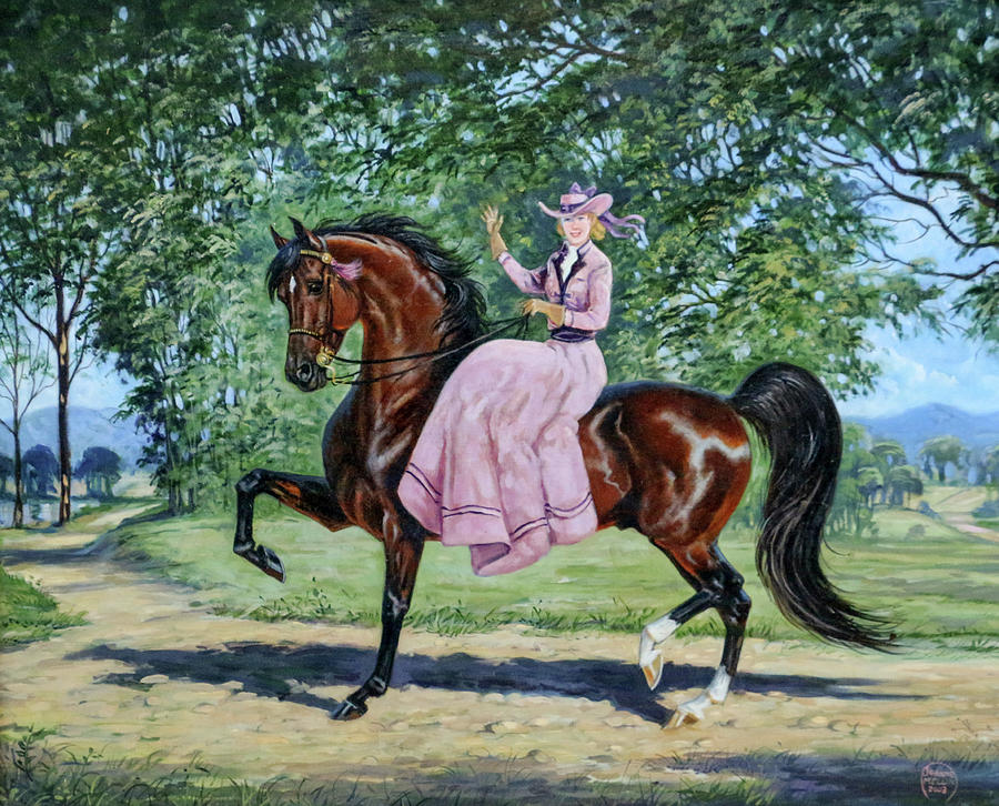 #56 - Side Saddle Bay Painting by Jeanne Mellin Herrick