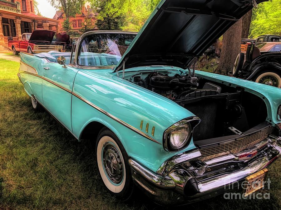 57 Chevy Bel Air Convertible  Photograph by Luther Fine Art