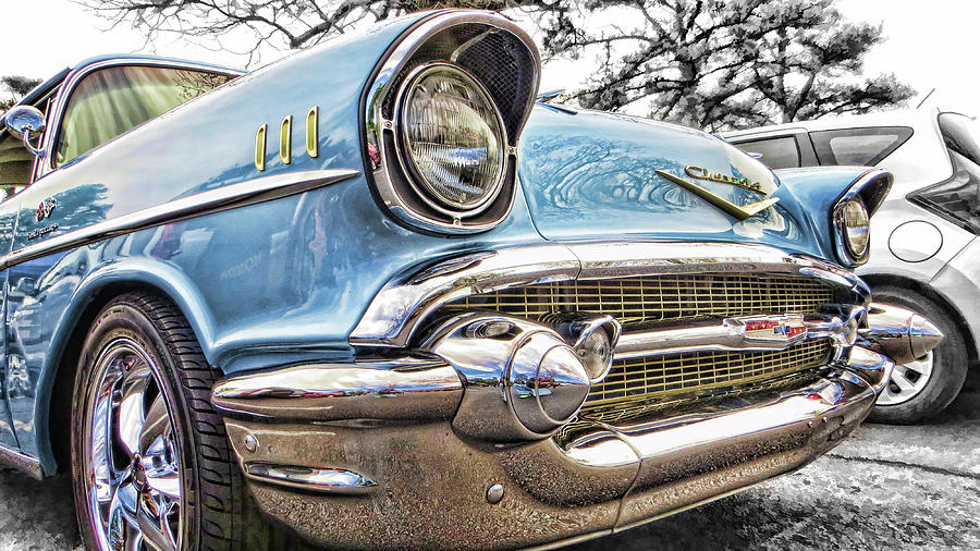 57 Chevy Bel Air #57 Photograph by Daniel Adams