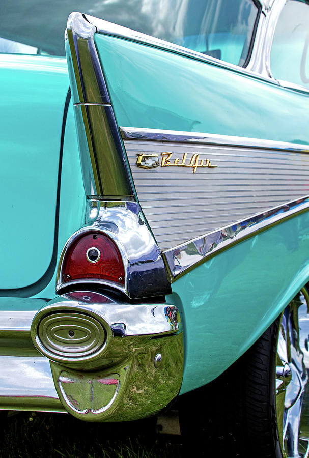 57 Chevy Tail Fin Photograph by Ira Marcus