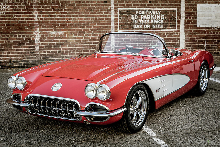 57 Corvette Photograph by David Barile