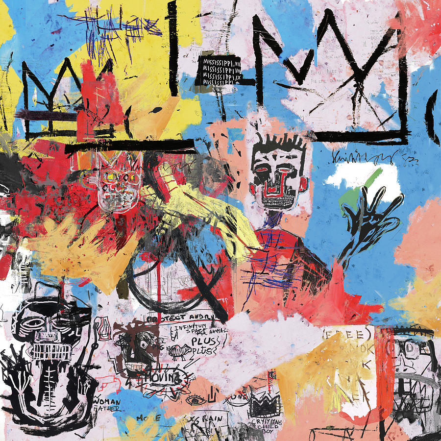 Basquiat Mixed Media - 57 Great Jones Street by Pink Pank Punk Art Basquiat Mixed Media - 57 Great Jones Street by Pink Pank Punk Art