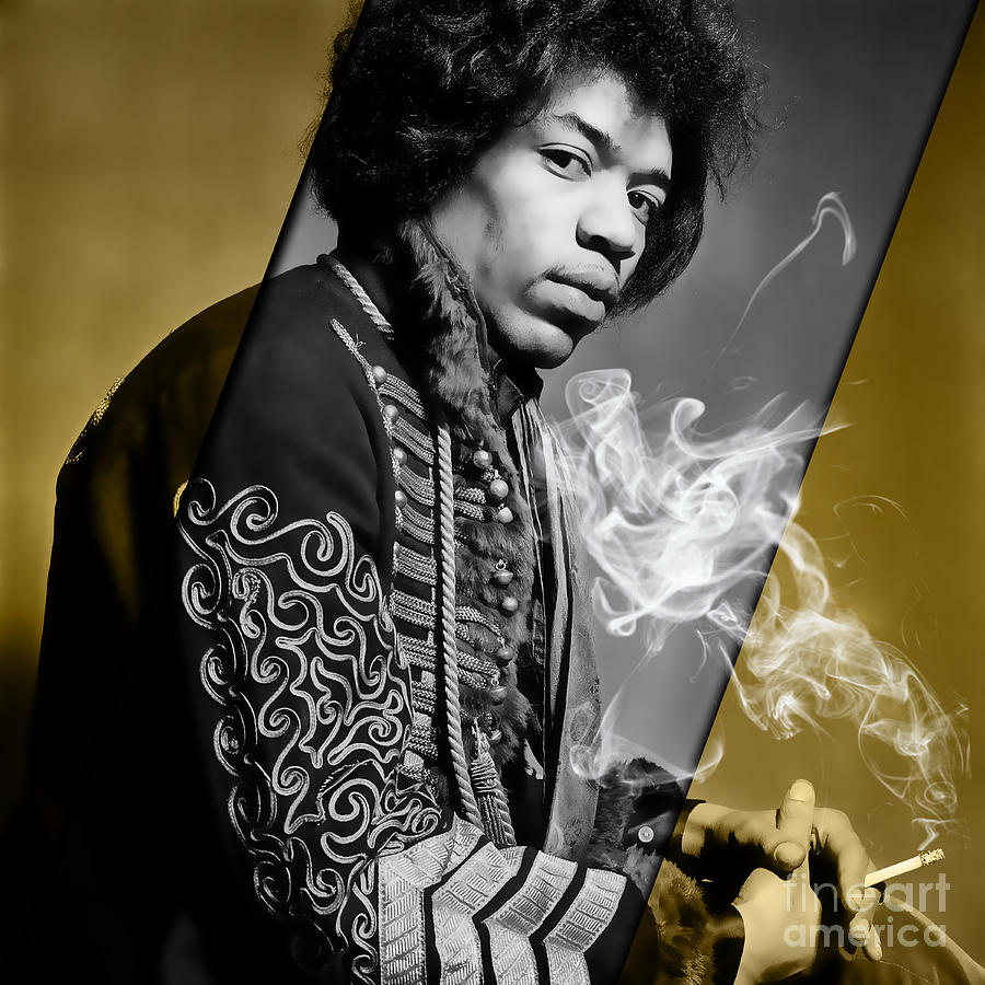 Jimi Hendrix Mixed Media - Jimi Hendrix Collection #57 by Marvin Blaine