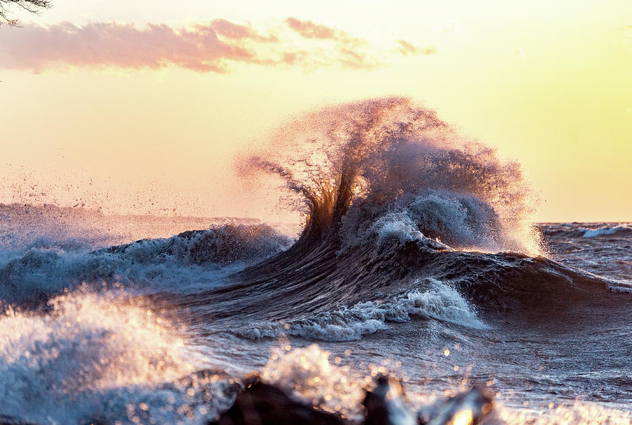 Lake Erie Waves #57 Photograph by Dave Niedbala