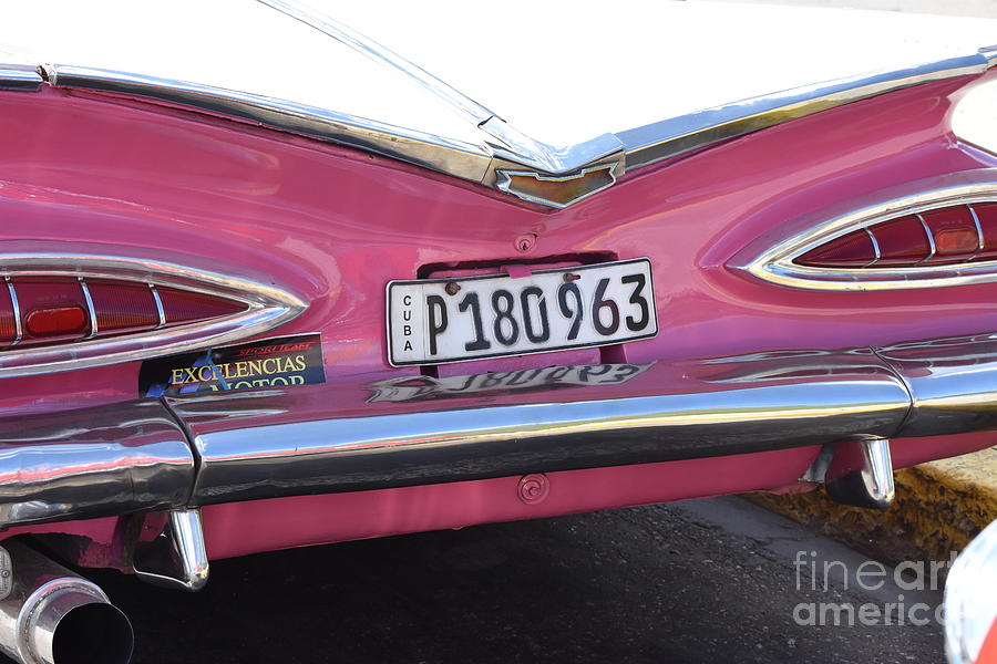 57 Pink Cadillac Photograph by Melanie Jones