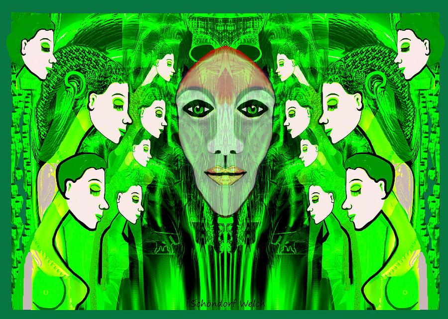 574 A strange Hypnosis Digital Art by Irmgard Schoendorf Welch
