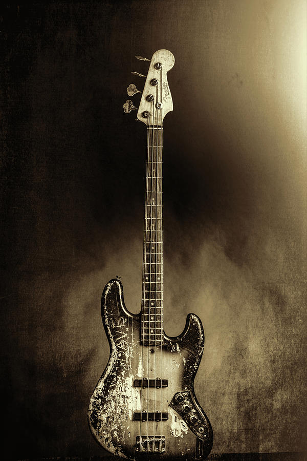 Rock And Roll Photograph - 58.1834 011.1834c Jazz Bass 1969 Old 69 #581834 by M K Miller